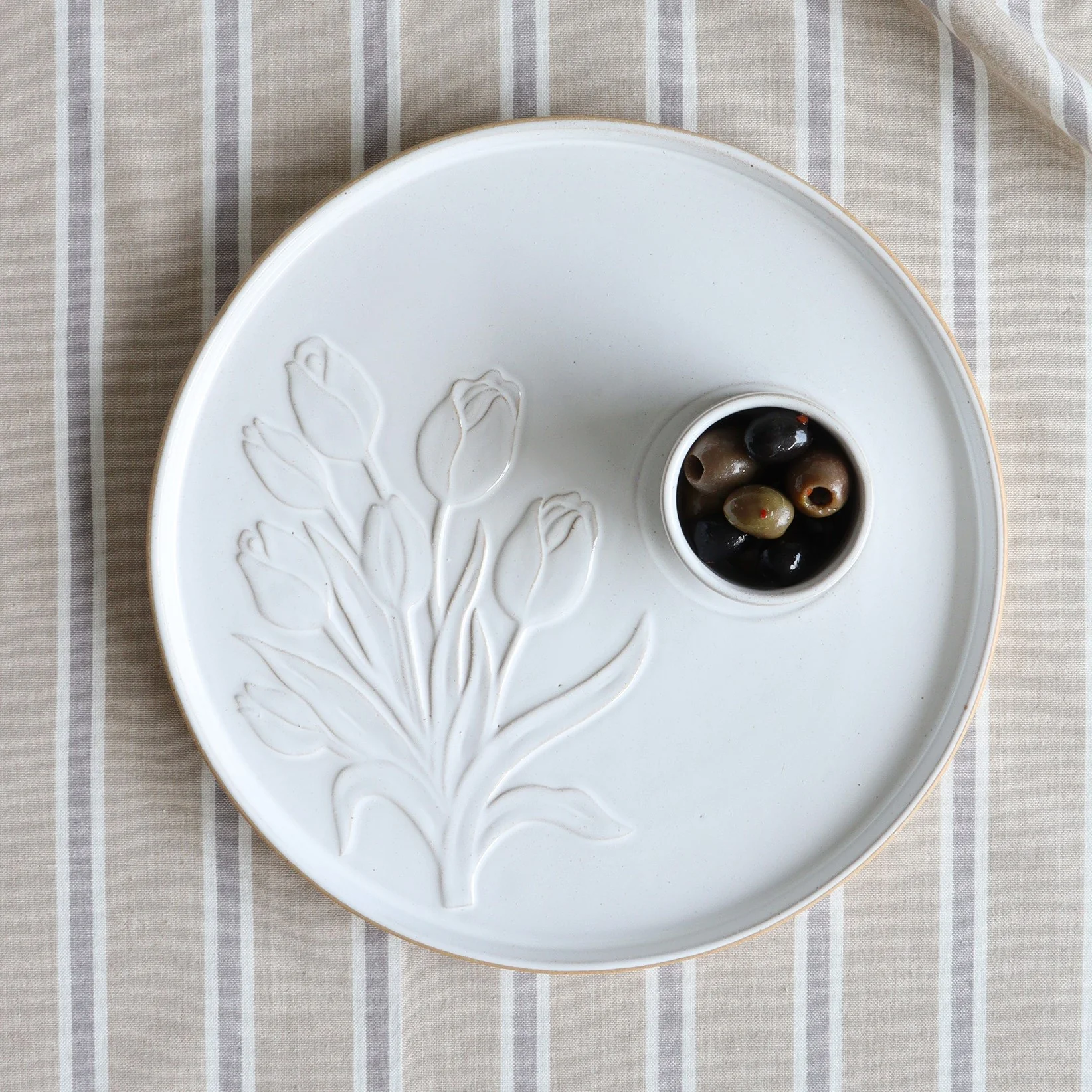 2 Pc. Floral Serve & Dip Platter - Image 2