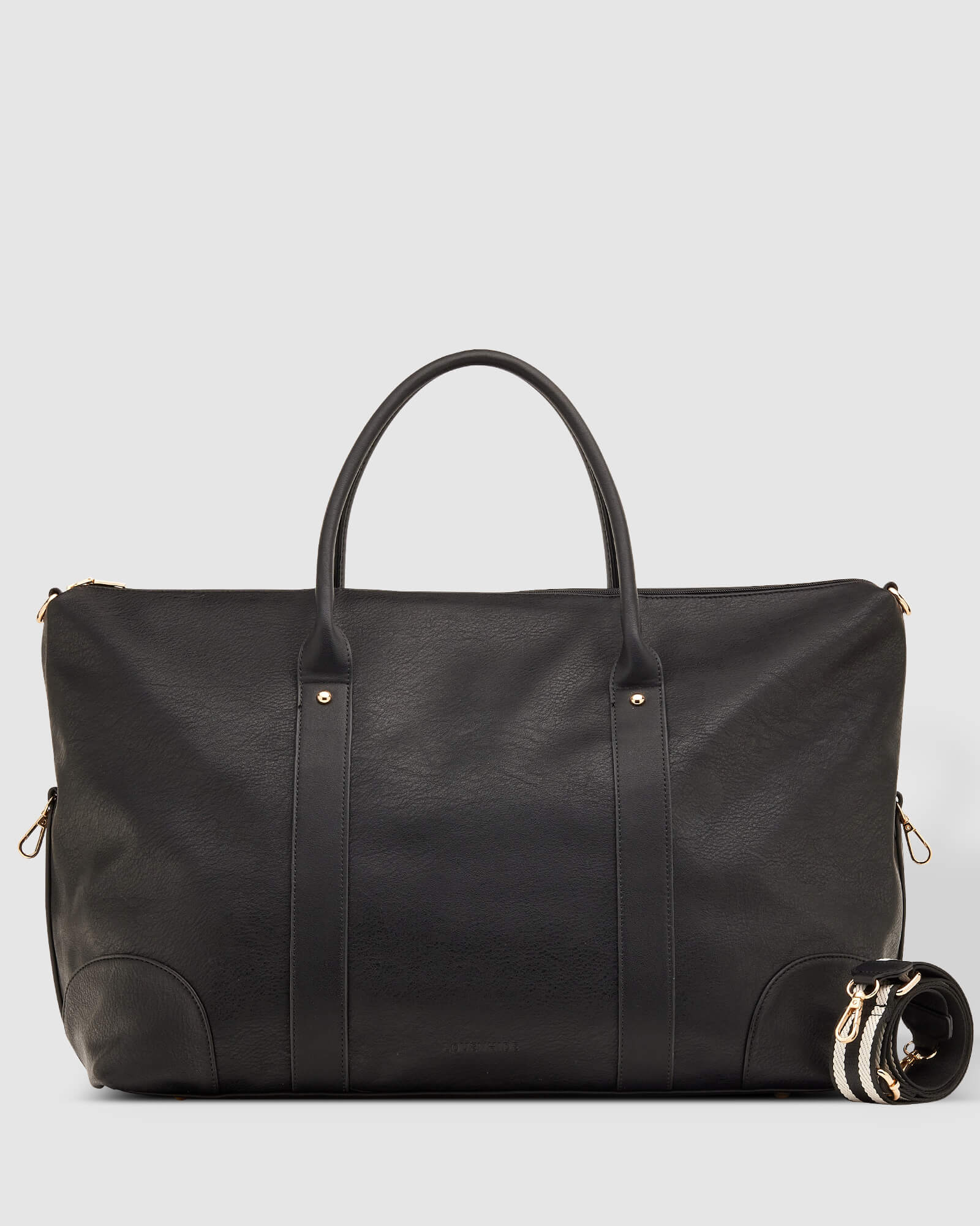 Alexis Stripe Travel Bag - Black - Image 10