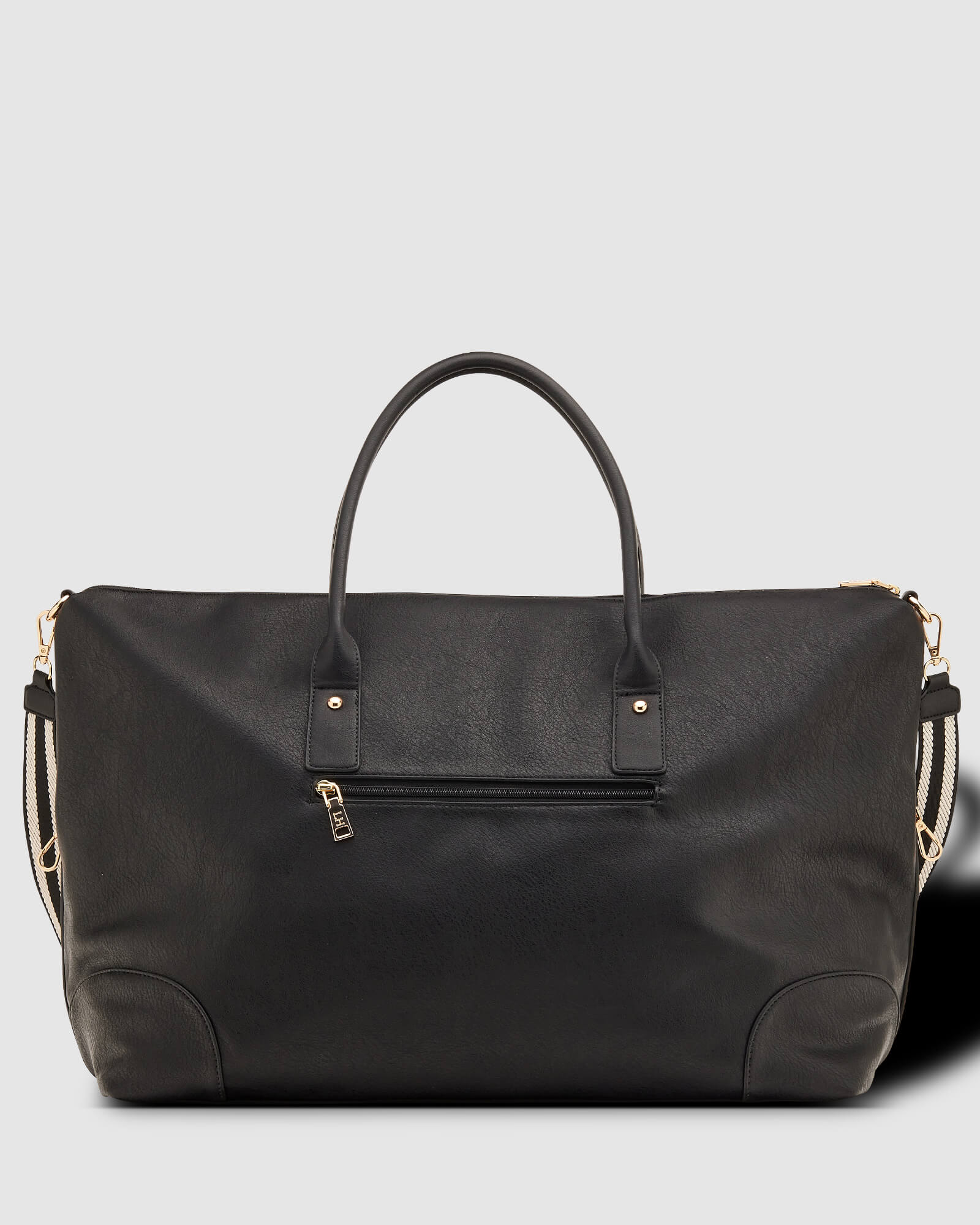 Alexis Stripe Travel Bag - Black - Image 7