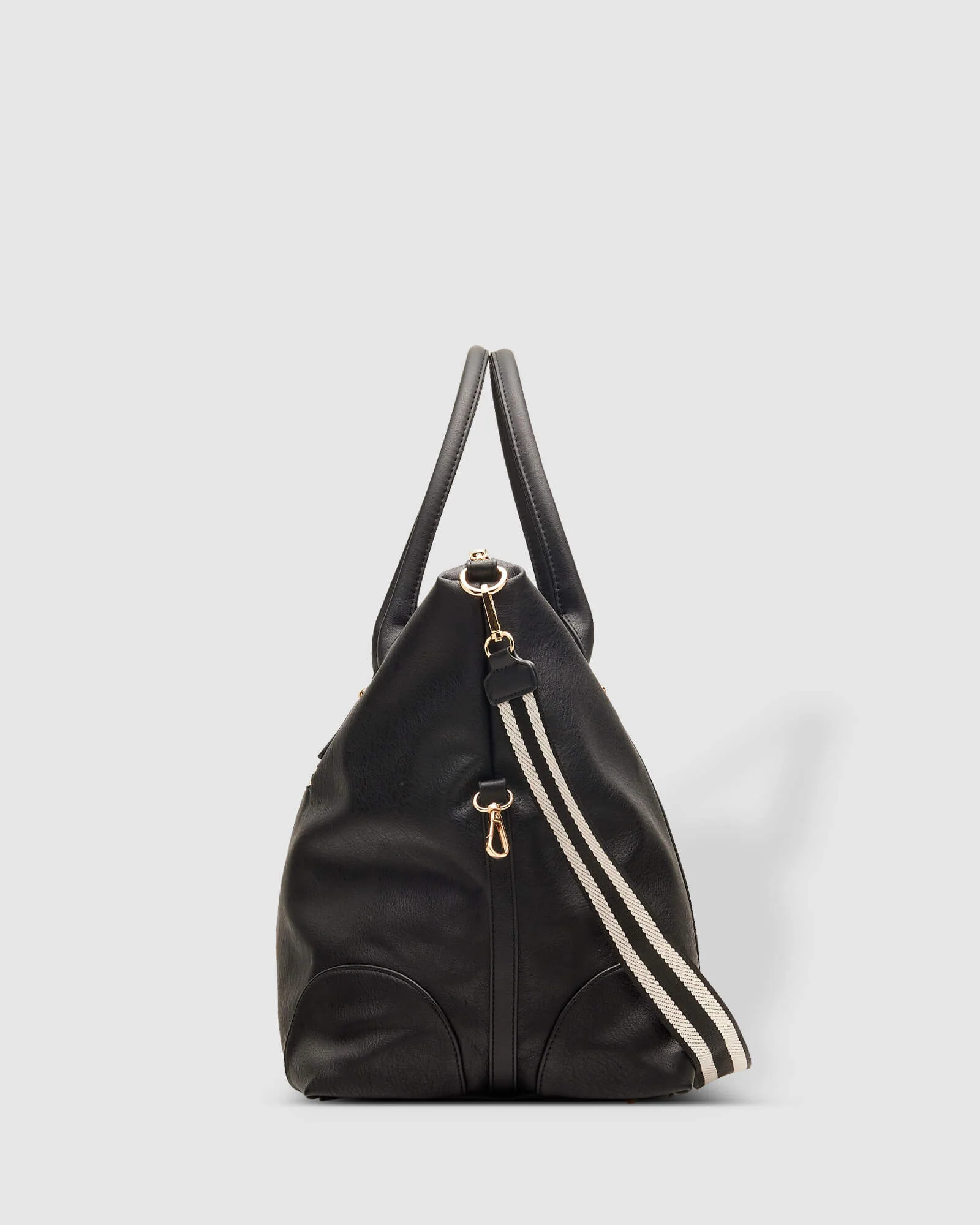 Alexis Stripe Travel Bag - Black - Image 8