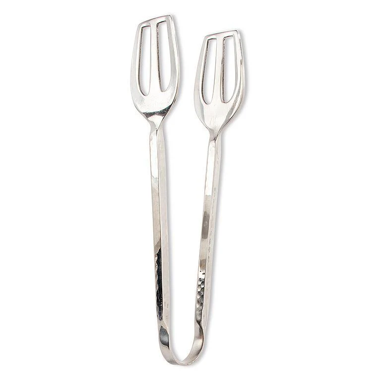 All Purpose Tongs with Hammer Finish Handle