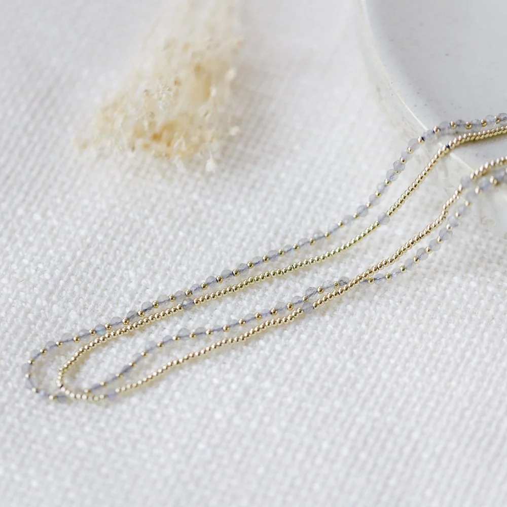Always Necklace - Gold/Labradorite - Image 2