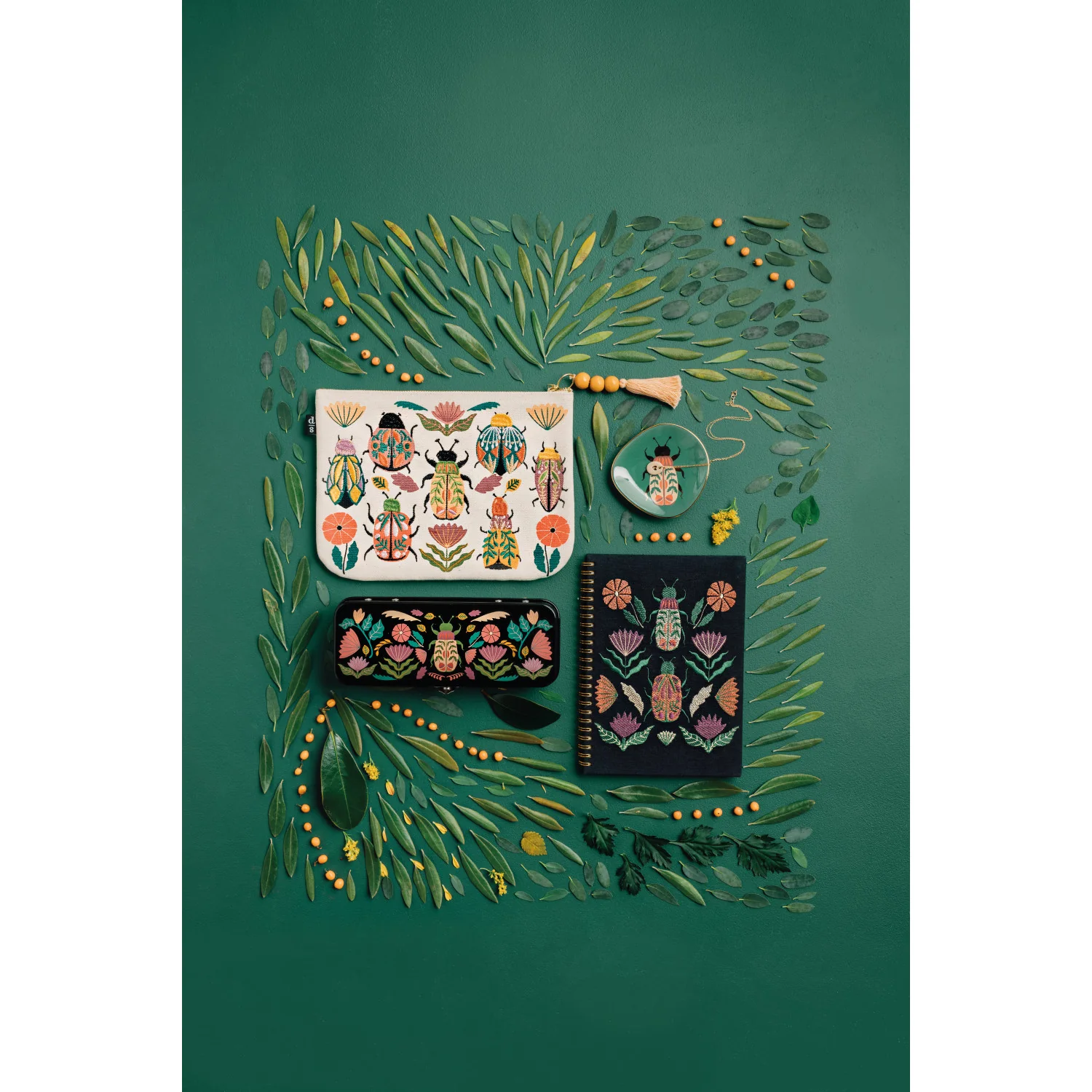 Amulet Ring Bound Embroidered Notebook - Image 5