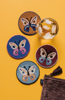Aurora Beaded Coasters - Assorted - Image 2