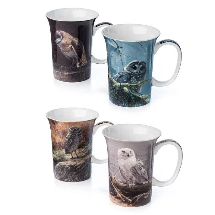 Bateman 'Owls' Set of 4 Mugs - Image 2