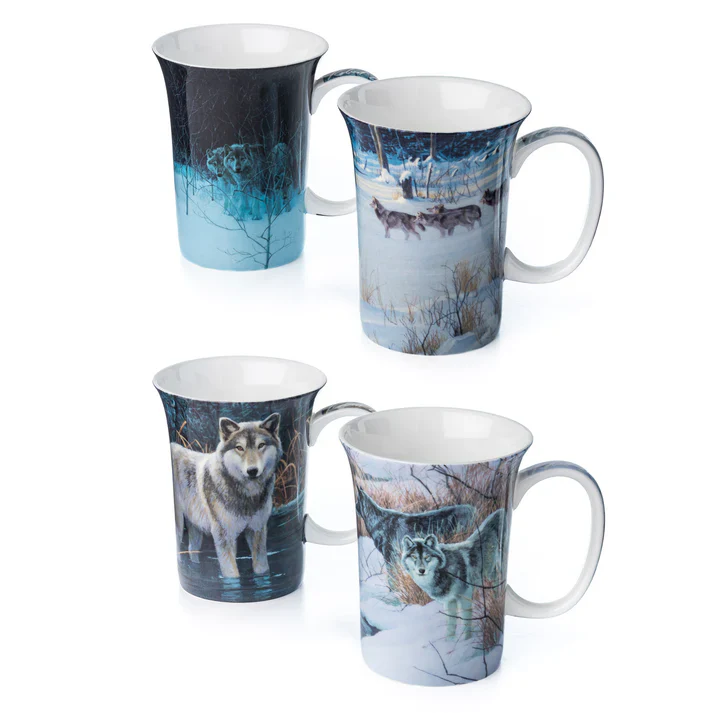 Bateman 'Wolves' Set of 4 Mugs - Image 2