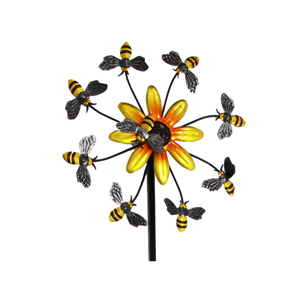Bee and Flower Garden Stake - Image 2