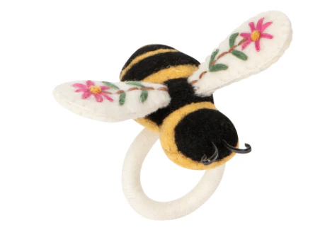 Bee Garden Felt Napkin Ring - Image 4