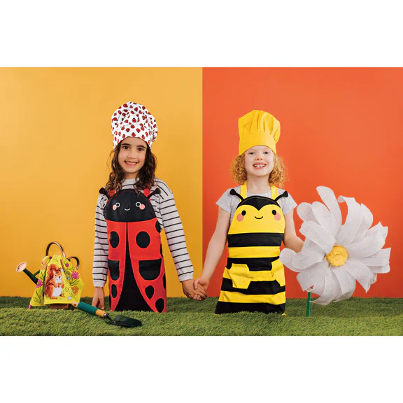 Bumblebee Daydream Kid's Apron & Hat Set of 2 - Image 2