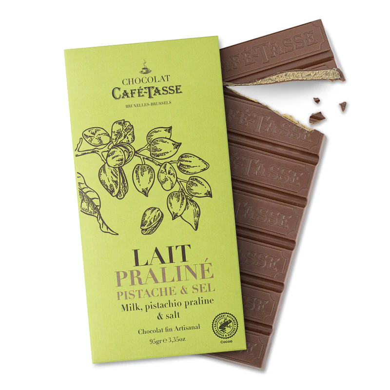 Cafe Tasse Milk Chocolate filled with Pistachio - Image 2