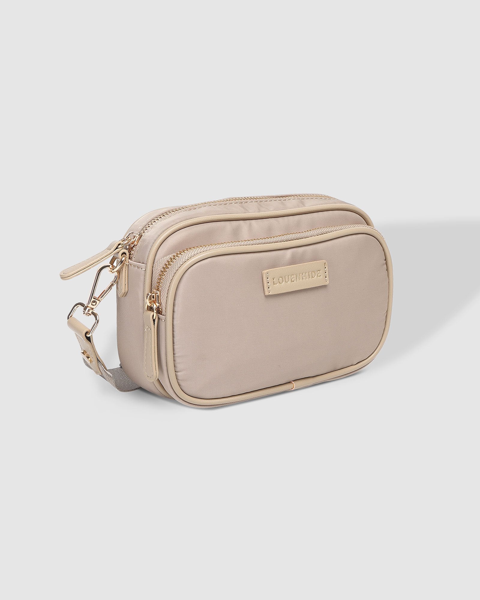 Cali Nylon Crossbody Bag - Beige - Image 6