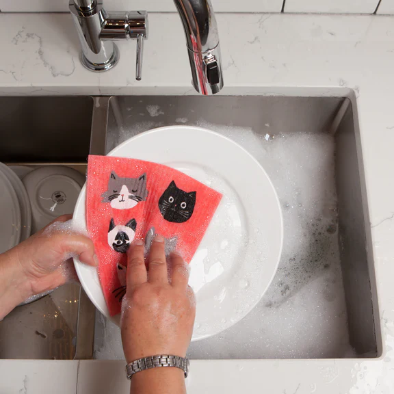 Cats Meow Swedish Dish Cloth - Image 3