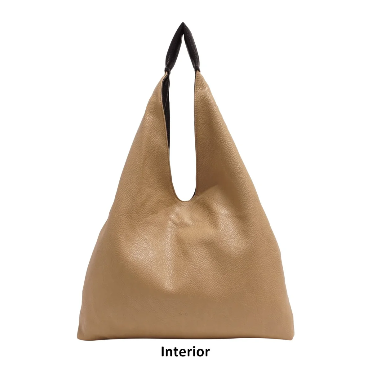 Cecilia 2-in-1 Reversible Hobo - Black / Tan - Image 2