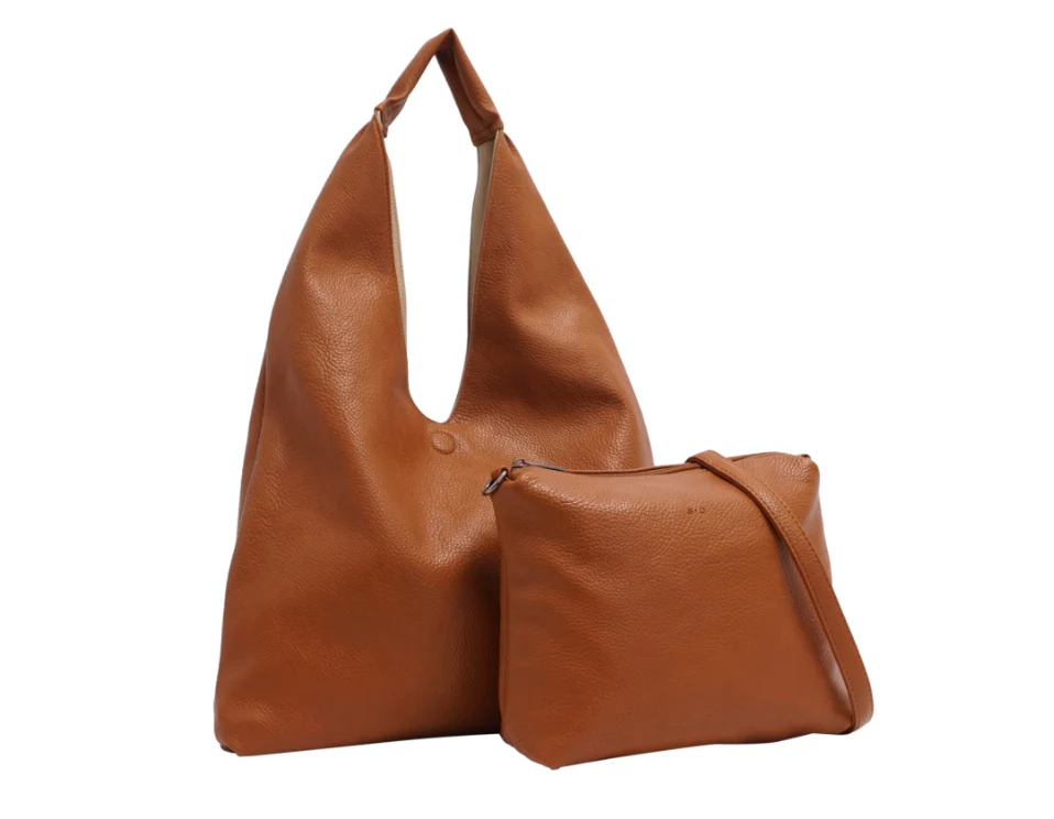 Cecilia 2-in-1 Reversible Hobo - Cognac / Tan - Image 3