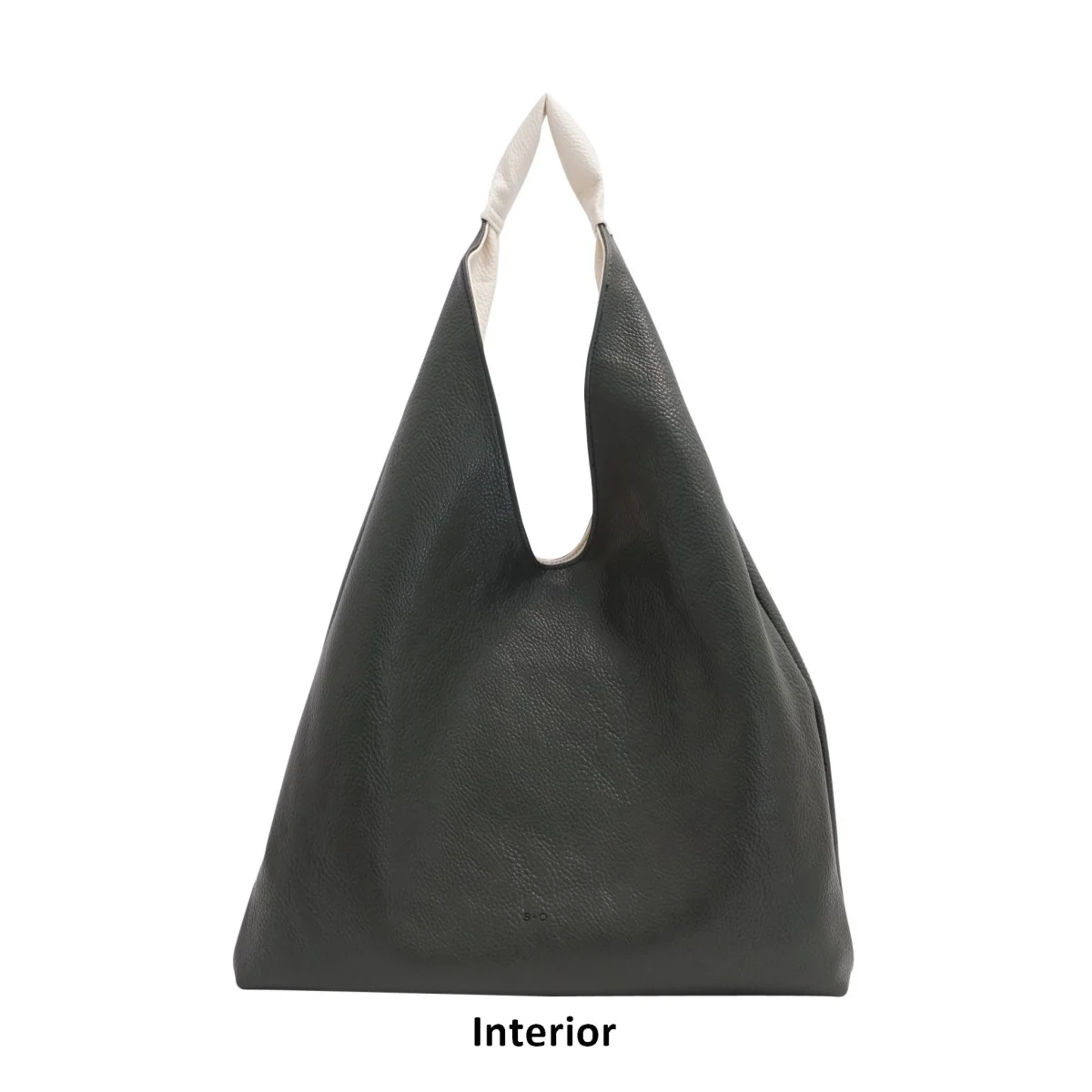 Cecilia 2 in 1 Reversible Hobo - Marshmallow/Deep Forest - Image 2