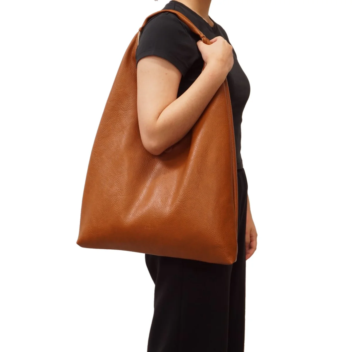 Cecilia 2-in-1 Reversible Hobo - Black / Tan - Image 5