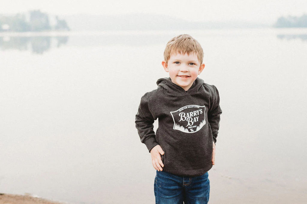 Charcoal - Barry's Bay Patch Kids Hoodie