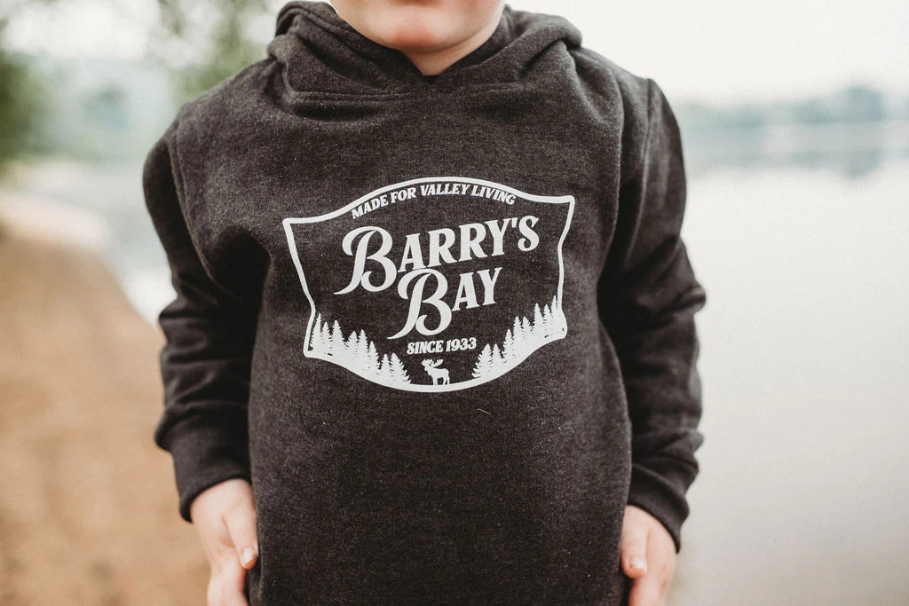 Charcoal - Barry's Bay Patch Kids Hoodie - Image 2