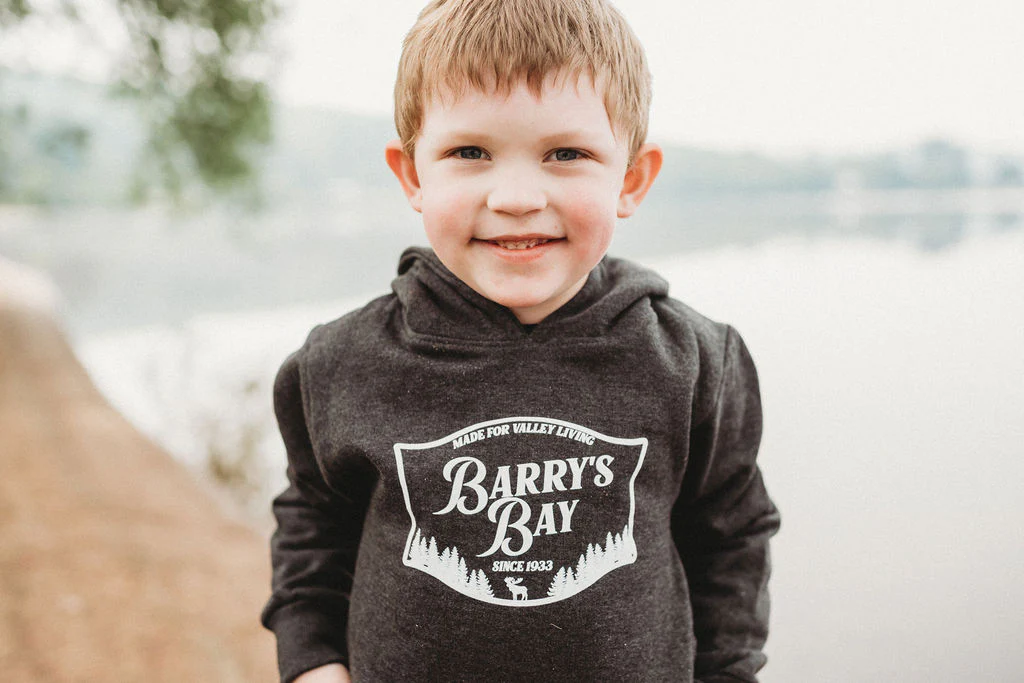 Charcoal - Barry's Bay Patch Kids Hoodie - Image 3