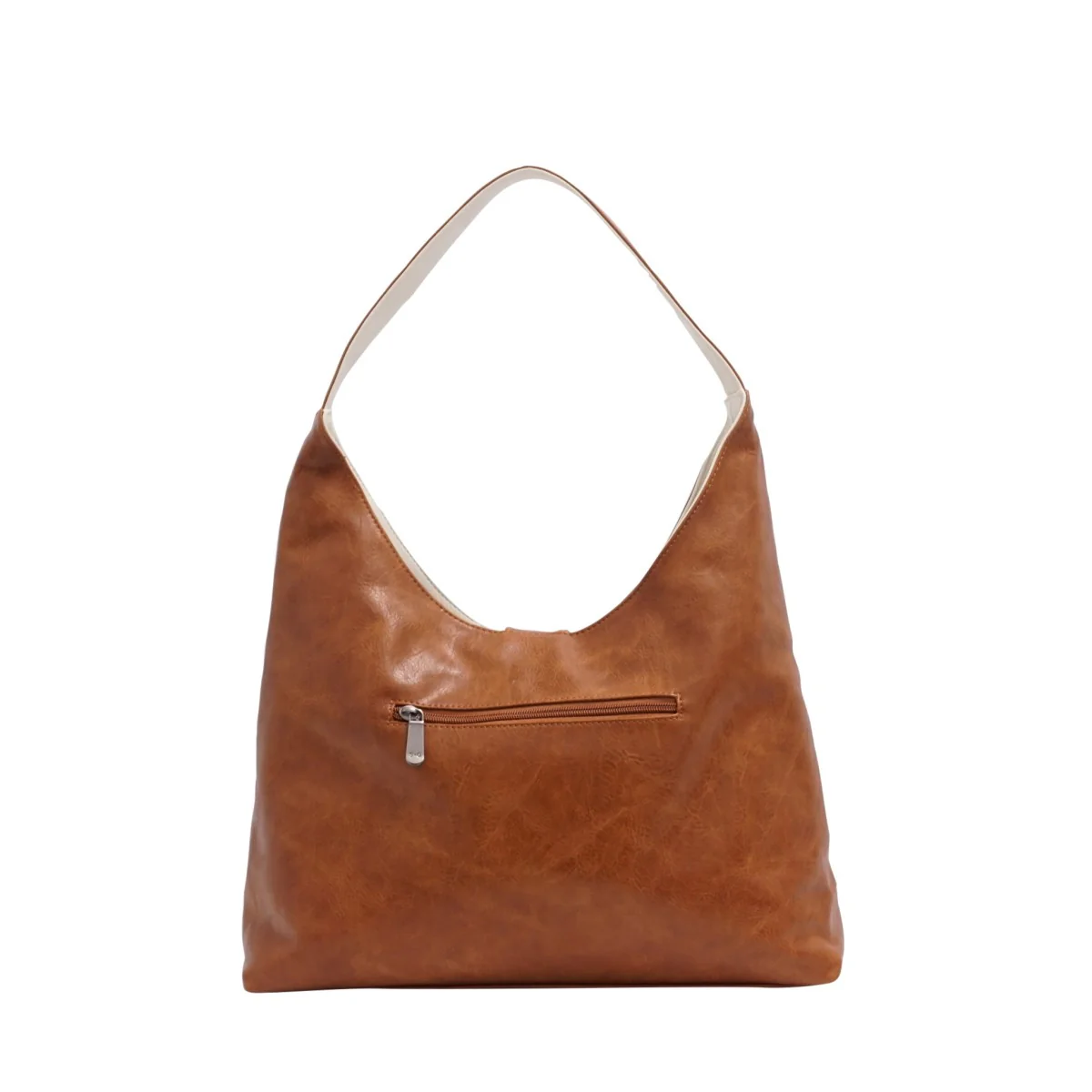 Charlene 2-in-1 Reversible Hobo - Black / Light Khaki - Image 4