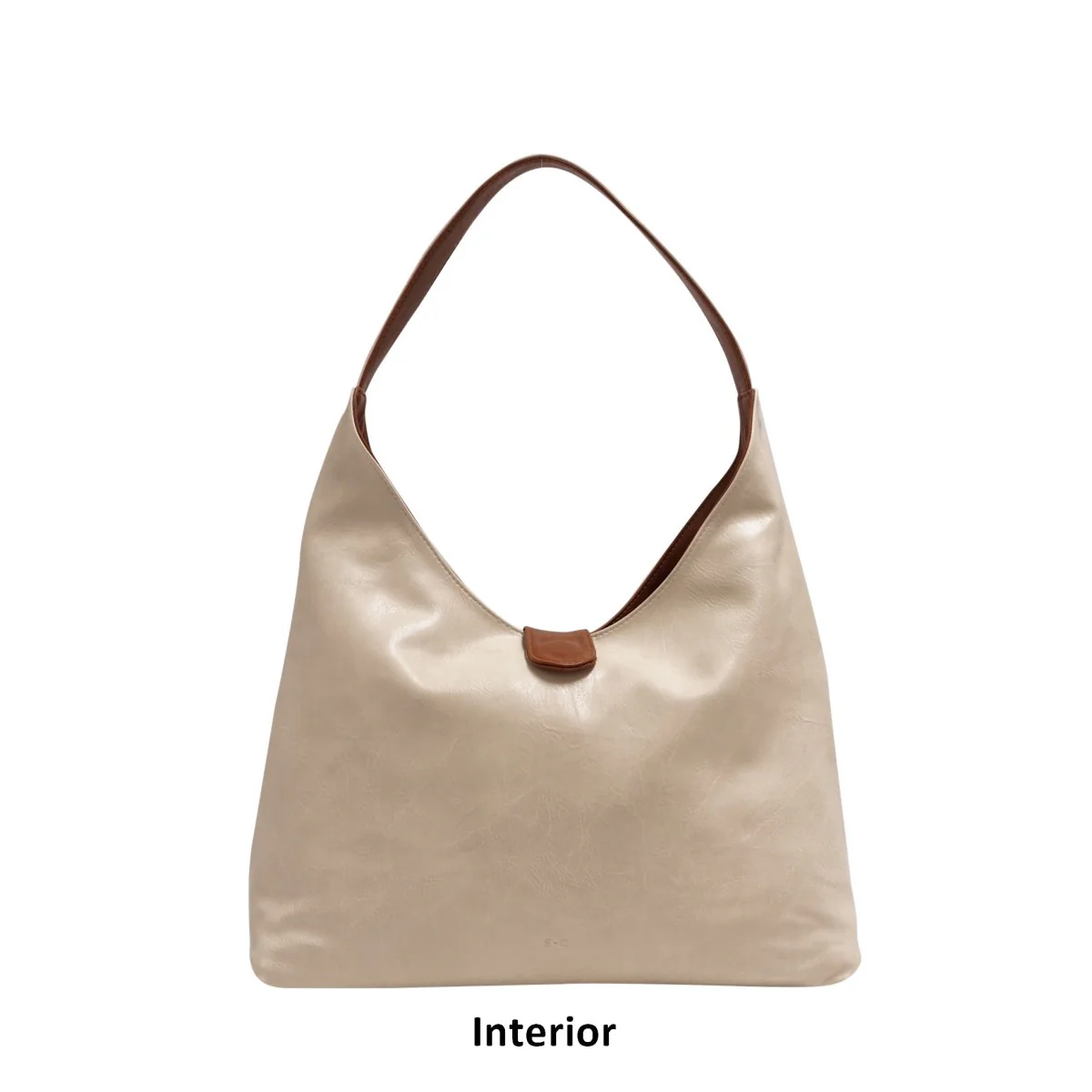 Charlene 2-in-1 Reversible Hobo - Camel / Cream - Image 2