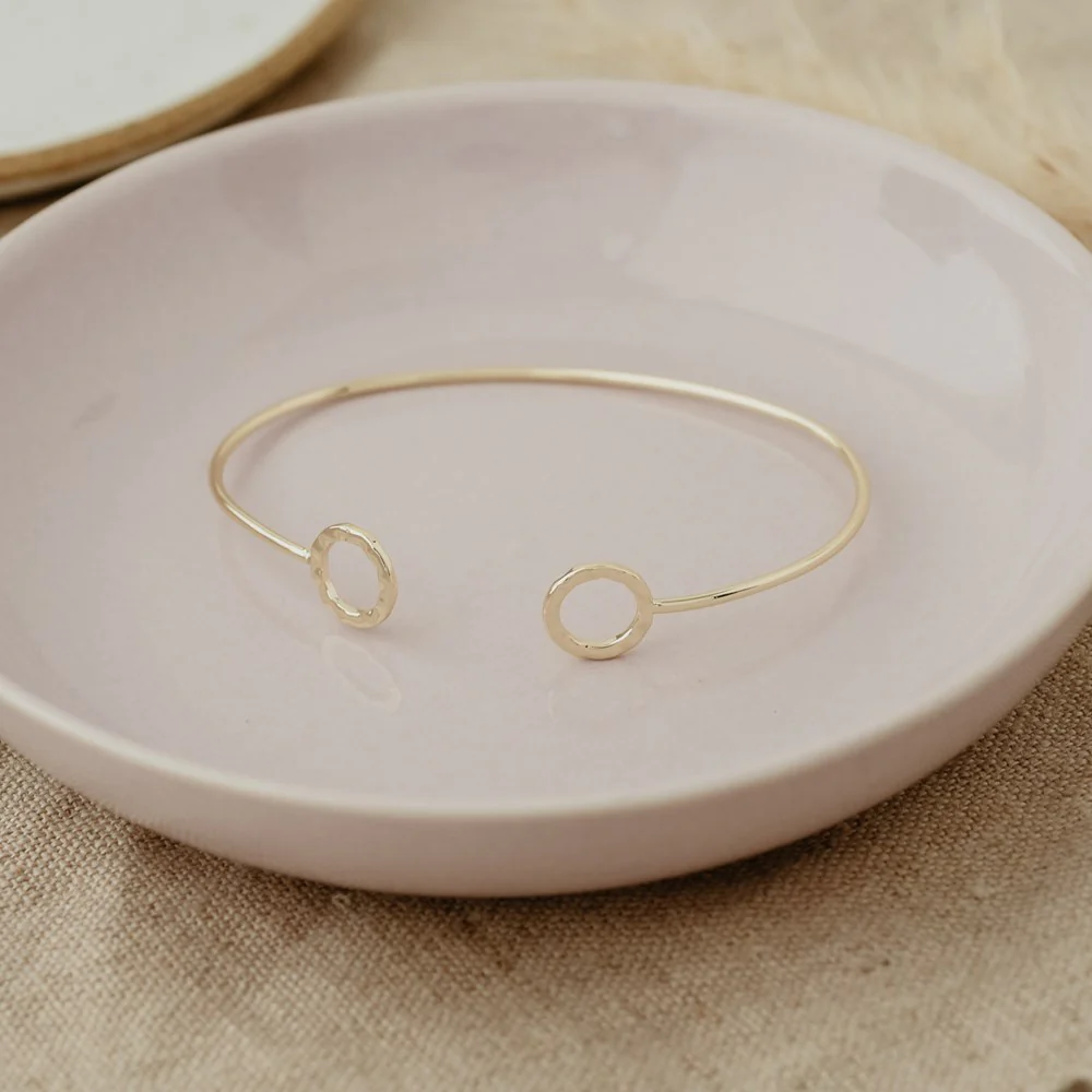 Circle GeoChic Cuff - Gold - Image 2