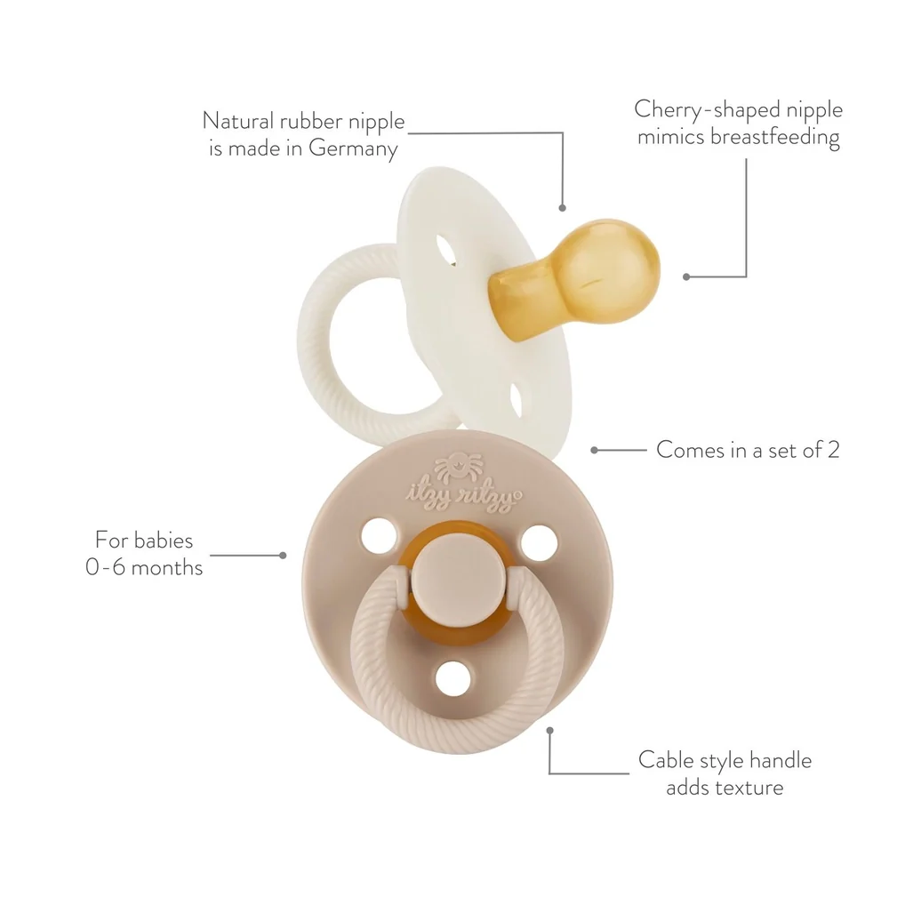 Coconut & Toast - Itzy Soother™ Natural Rubber Paci Sets - Image 7