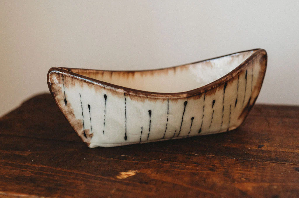 Medium Birch Bark Canoe Bowl - Image 2