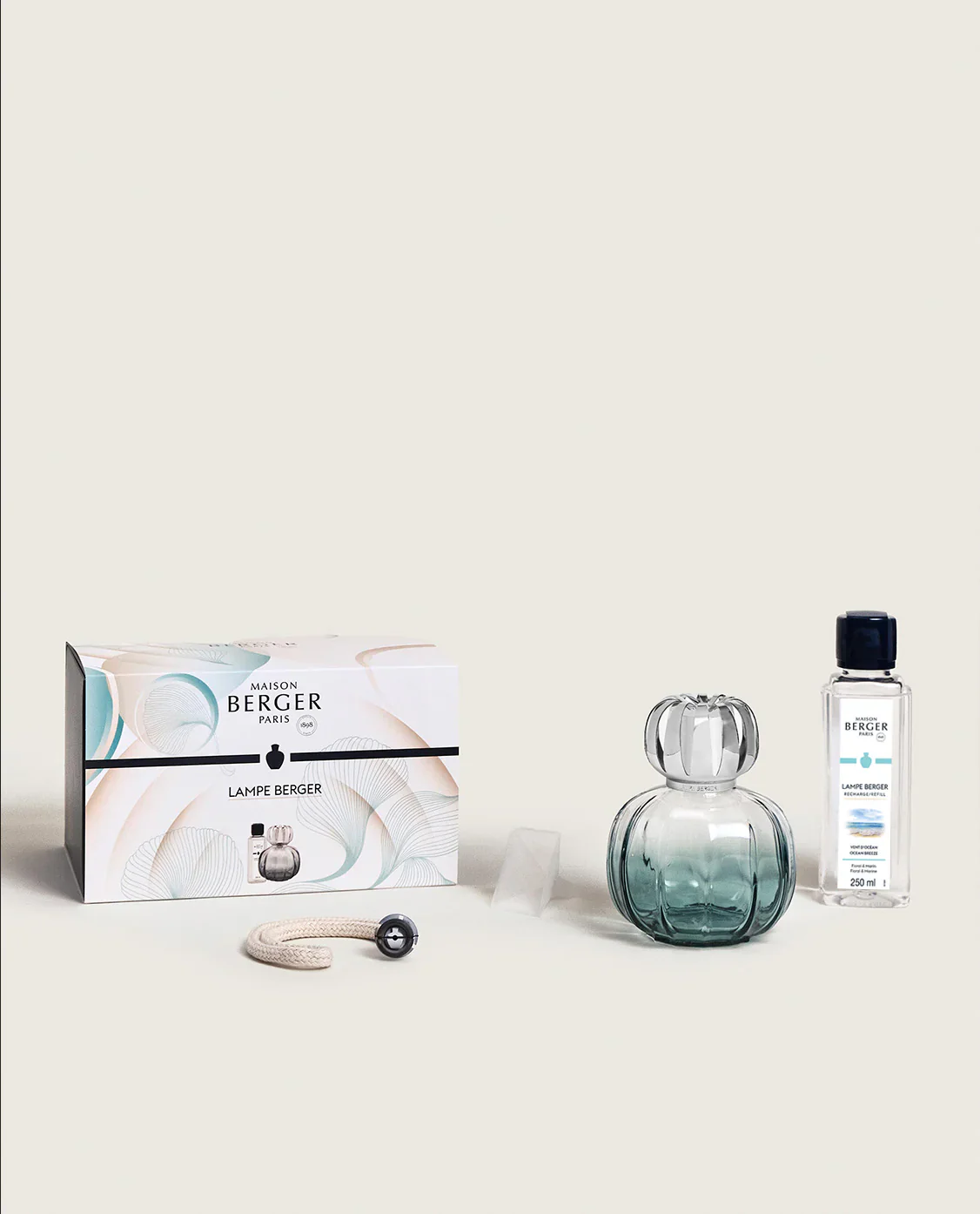 Corali Peacock Green Fragrance Lamp Gift Set - Image 2