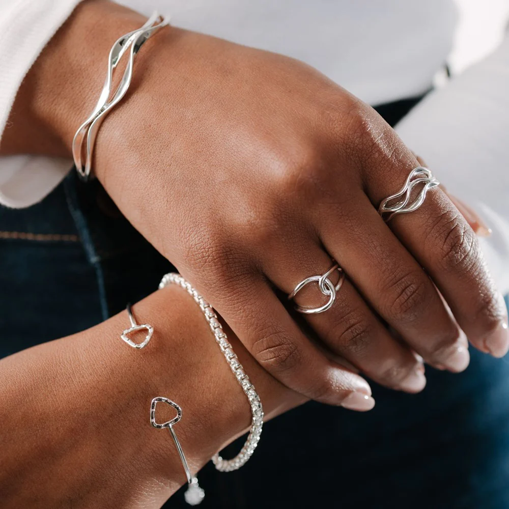 Cord Bracelet - Silver - Image 2