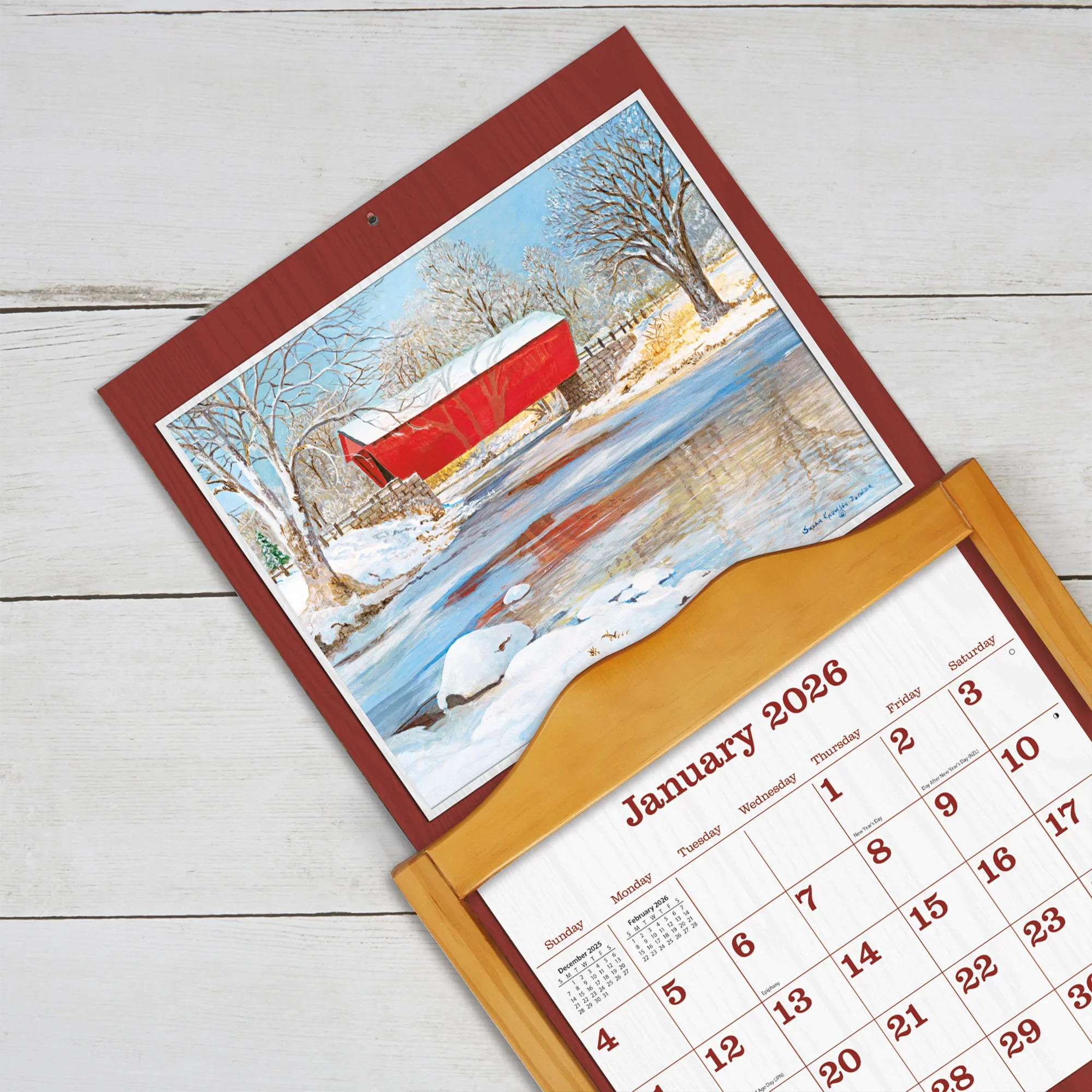 Covered Bridge 2026 Lang Calendar - Image 3