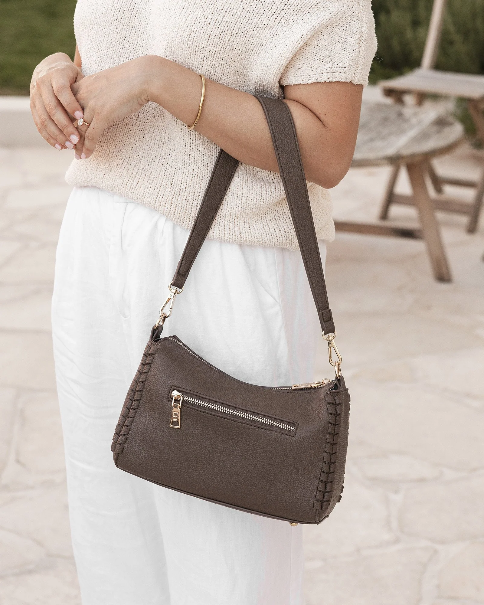 Dana Crossbody Bag - Mocha - Image 8