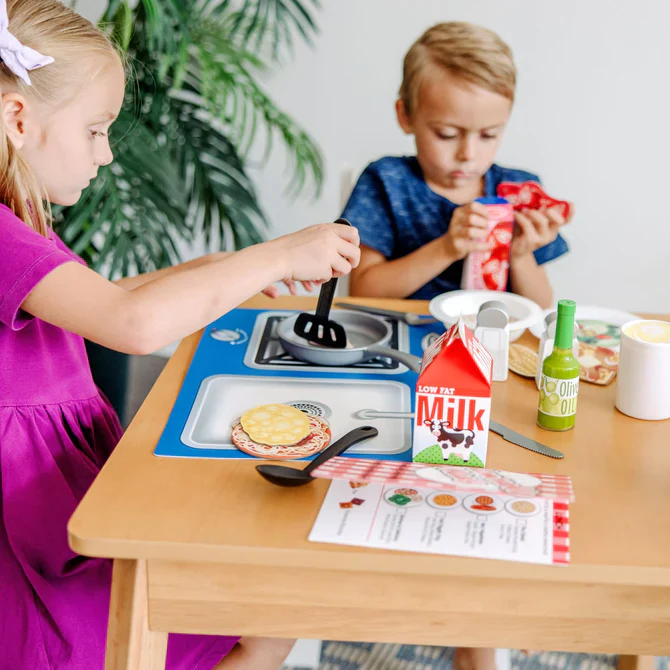 Deluxe Kitchen Collection Cooking & Play Food Set - Image 2