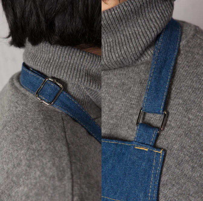 Denim Stonewash Chef's Apron - Image 2