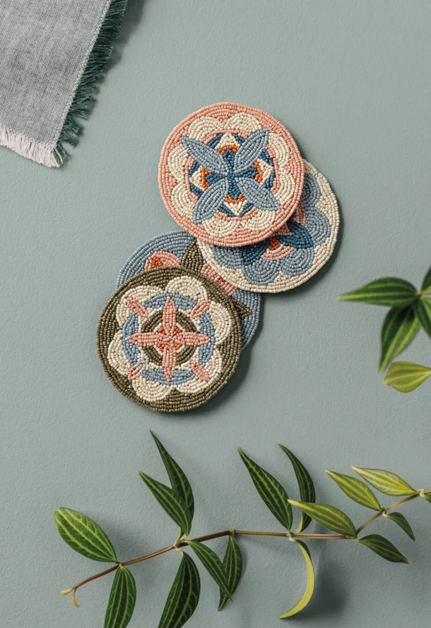 Disco Formation Beaded Coasters - Assorted - Image 2
