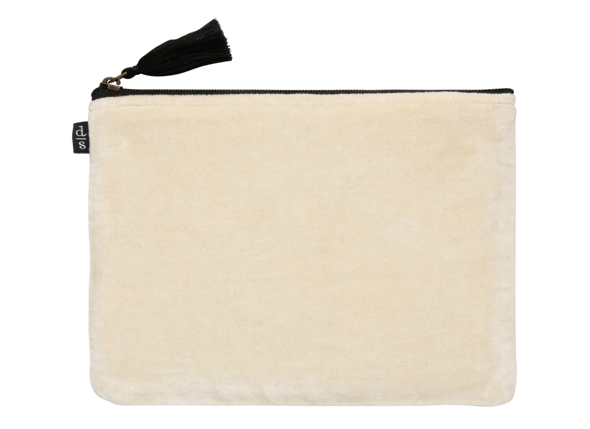 Dogwood Embroidered Flat Pouch - Image 2