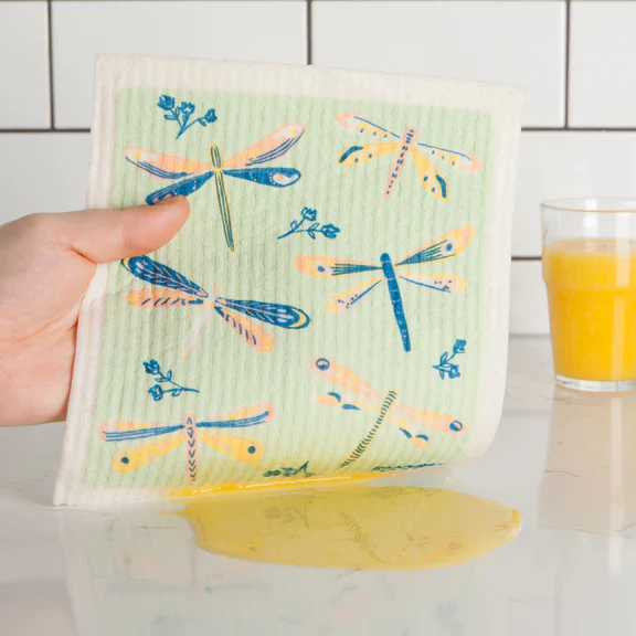 Dragonflies Swedish Dish Cloth - Image 2