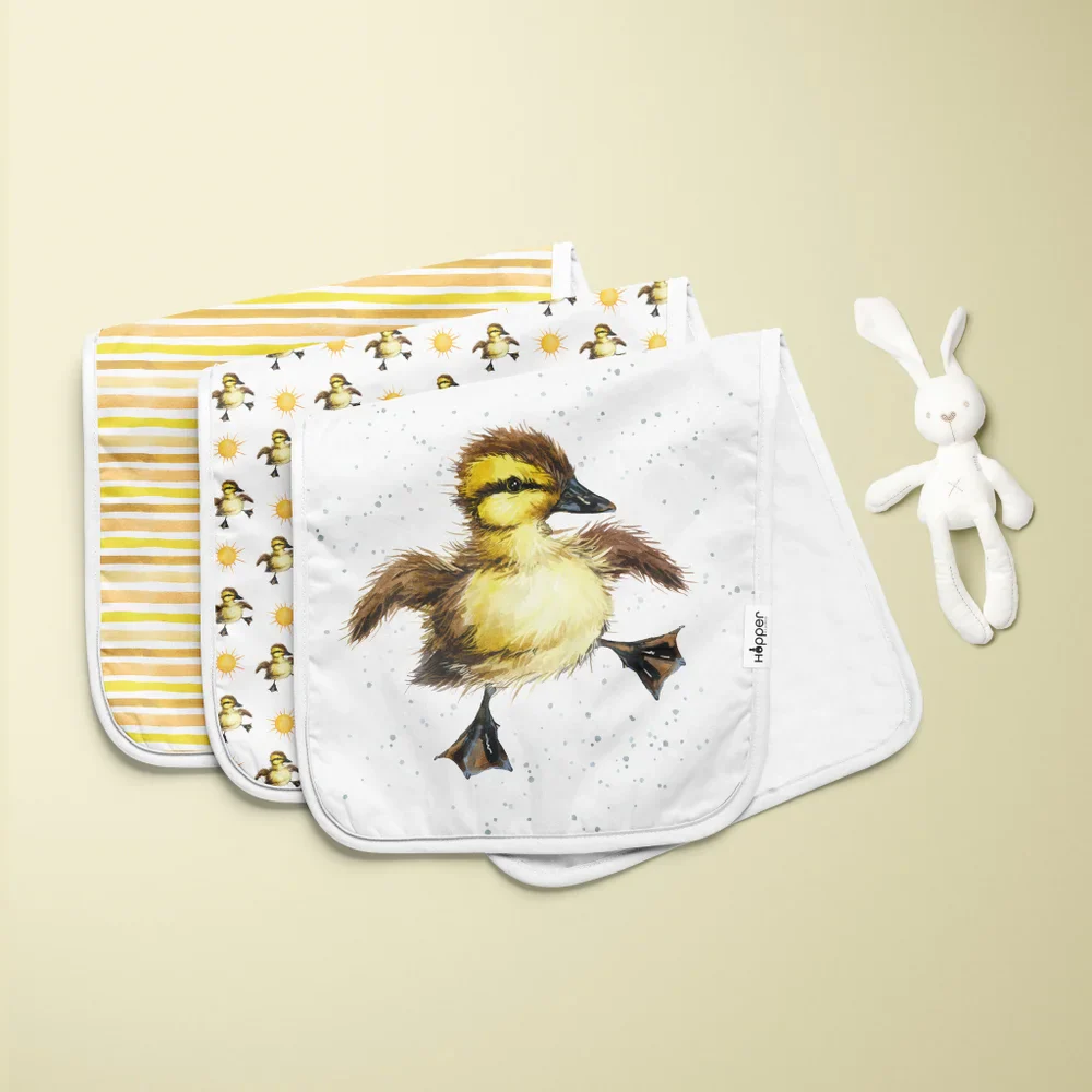 Drew The Duckling Burp Cloth Set - Image 3