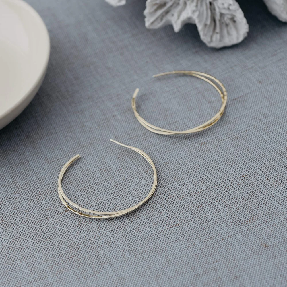 DuoLuxe Hoops- Gold - Image 2