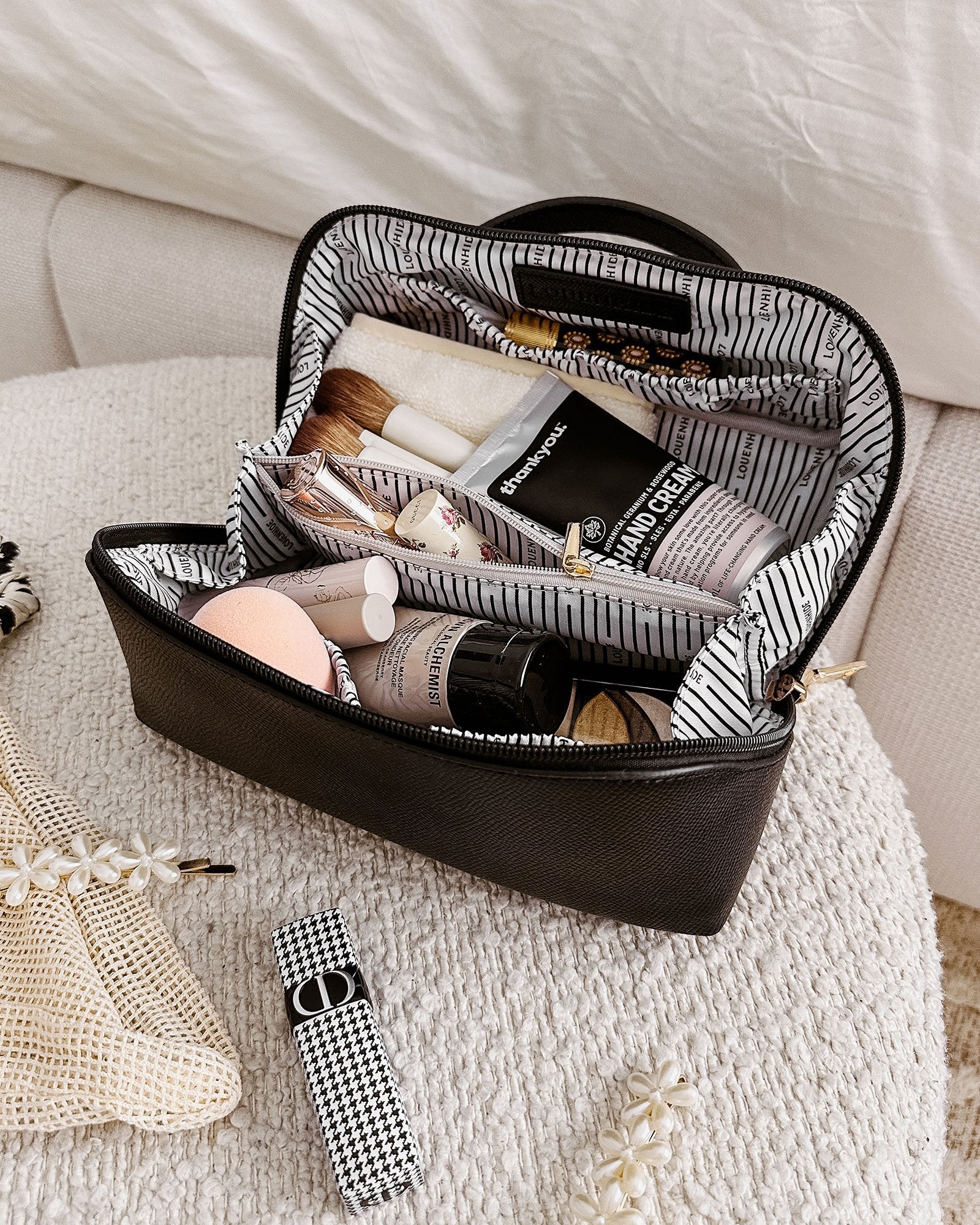 Ellis Makeup Bag - Black - Image 2
