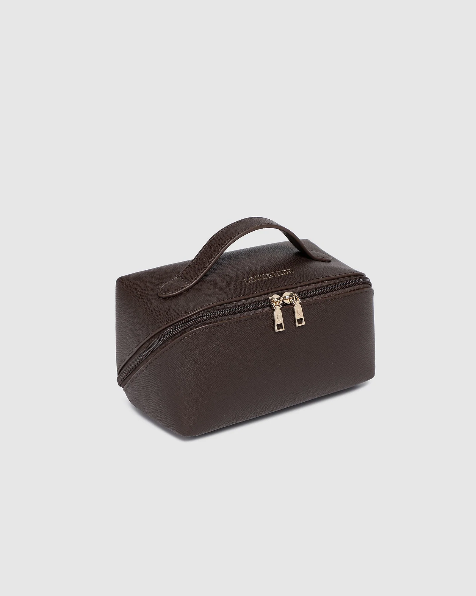 Ellis Makeup Bag - Chocolate - Image 3