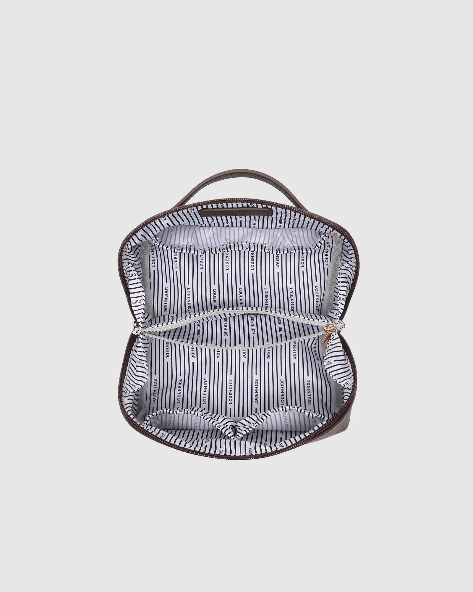 Ellis Makeup Bag - Chocolate - Image 5