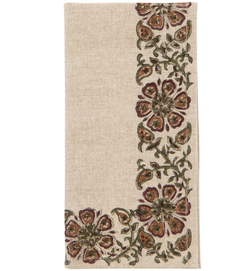 Elysian Block Print Napkins - Set of 4 - Image 2