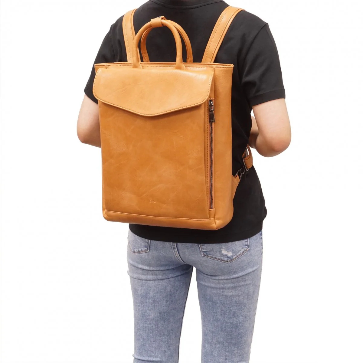 Evie Backpack - Camel - Image 4
