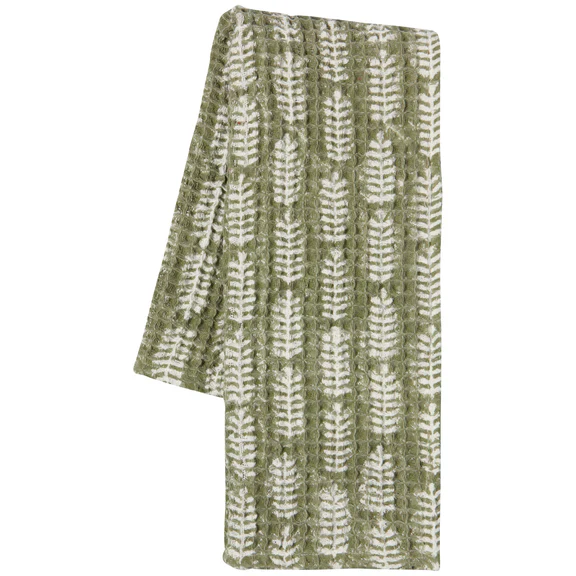 Fern Block Print Dishtowel - Image 2