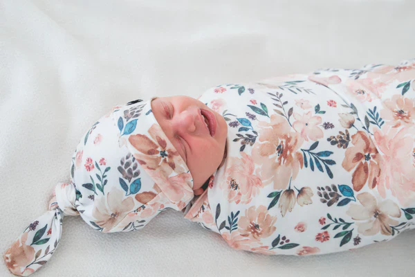 Autumn Top Knot Baby Hat - Image 2
