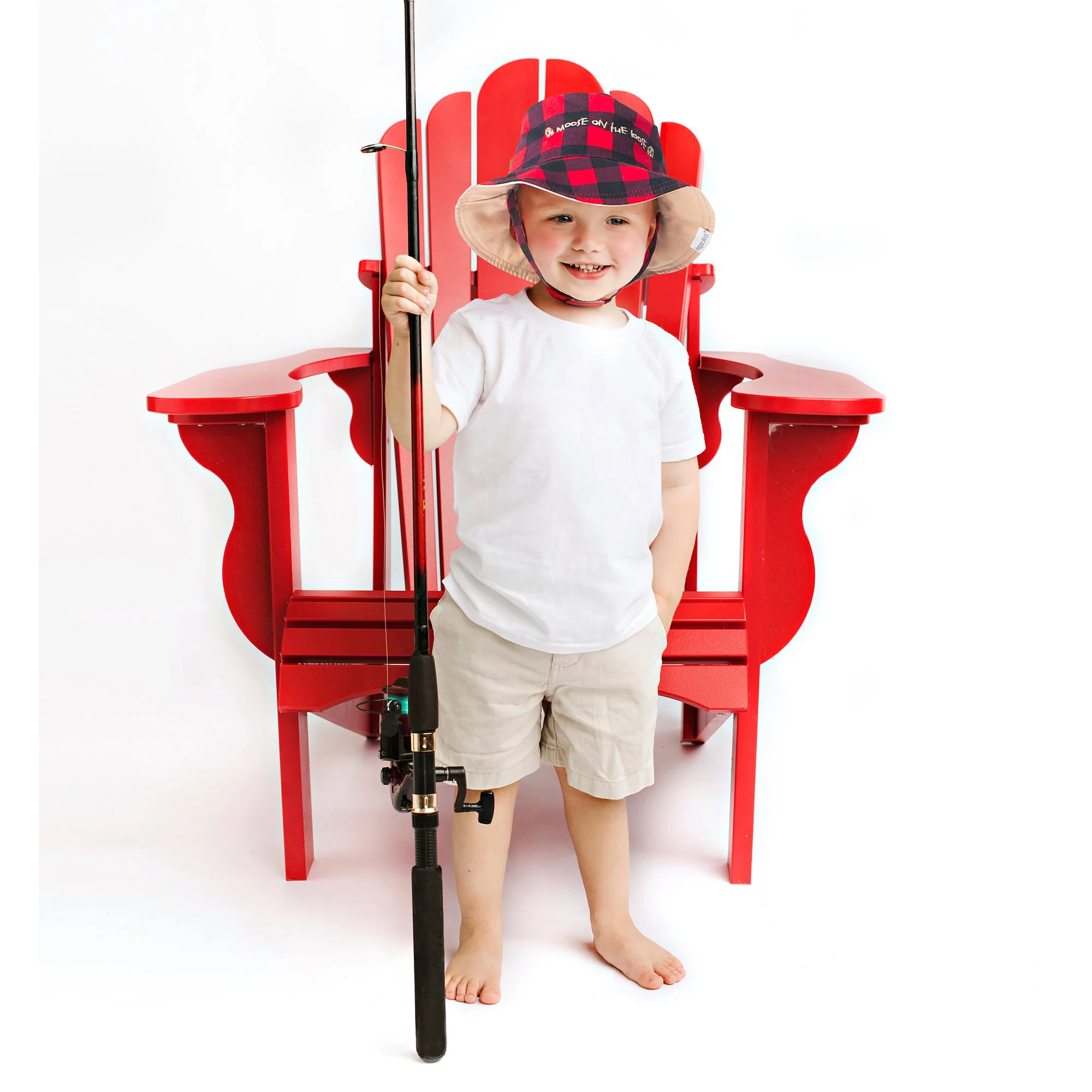Kids/Baby UPF50+ Sun Hat - Moose/Blackbear - Image 2