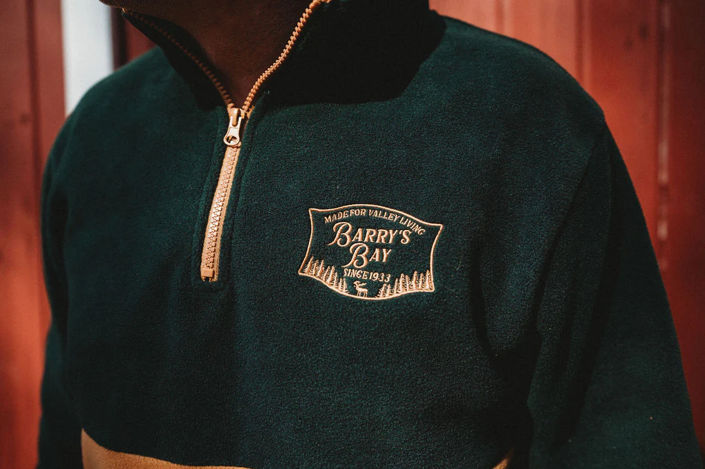 Forest Two-Tone Barry's Bay Quarter Zip Fleece - Image 2