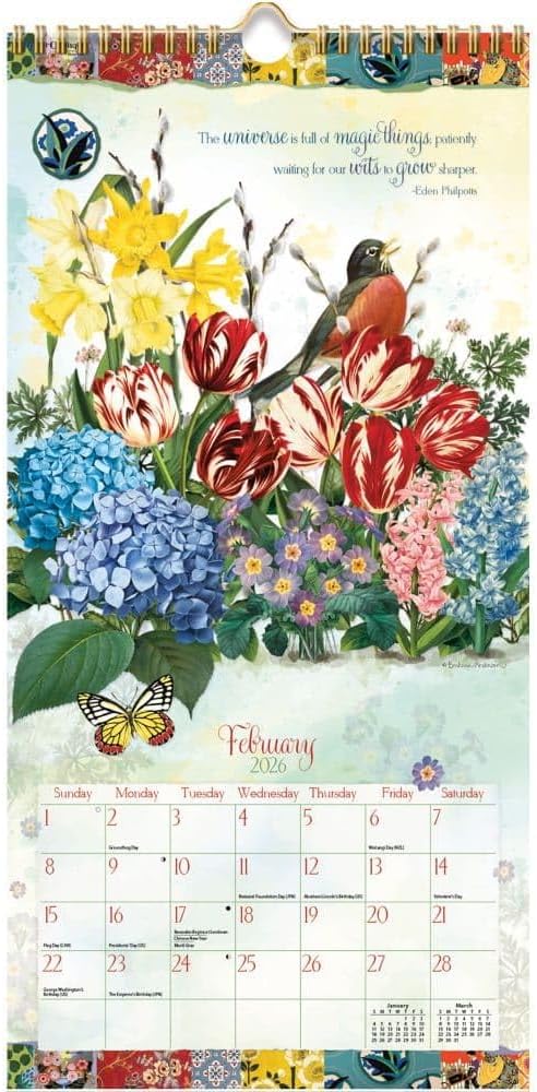 Garden Botanicals 2026 Lang Vertical Calendar - Image 2