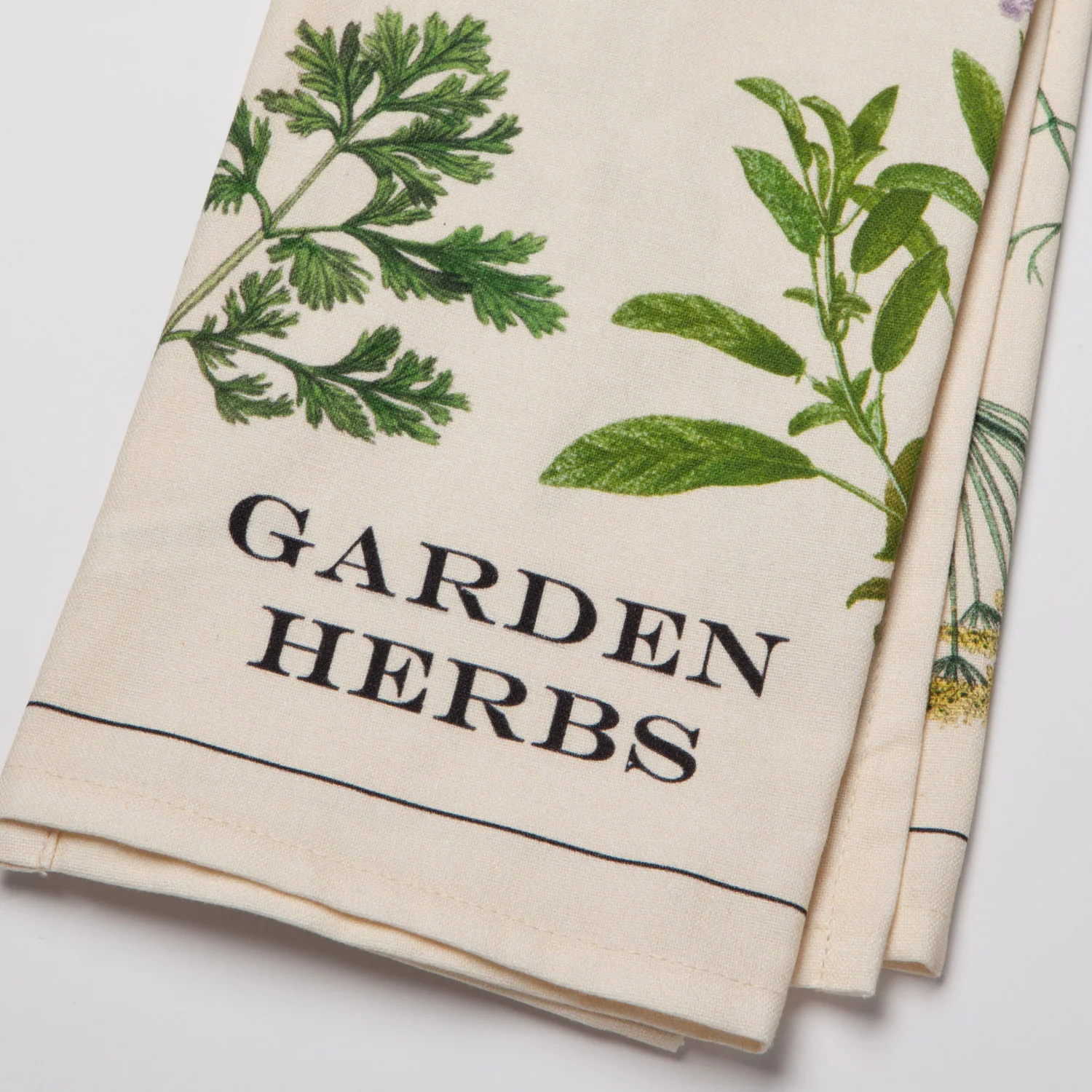 Garden Herbs Cotton Dishtowel - Image 4